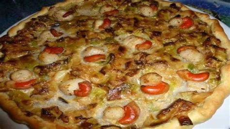 Tarte aux noix de saint Jacques et petits légumes La Recette Parfaite