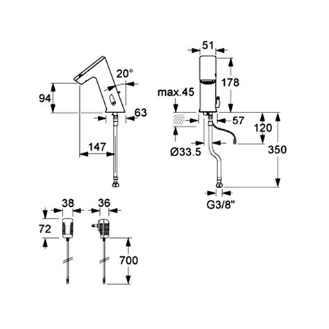 Temperature Sensor Basin Mixer Conti Ultra Gm Econflo