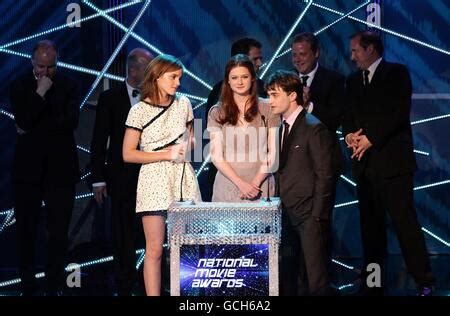 Bonnie Wright Daniel Radcliffe Emma Watson Et Film National Awards S