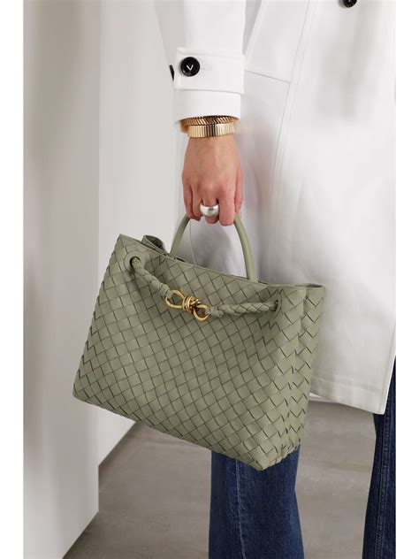 Bottega Veneta Andiamo Embellished Intrecciato Leather Tote Net A Porter