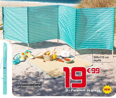 Promo Paravent De Plage Chez Gifi