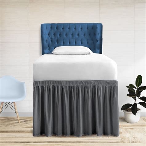 Hnb Store Twin Xl Dorm Bed Skirt 42 Inch Drop Length Ruffled Dorm