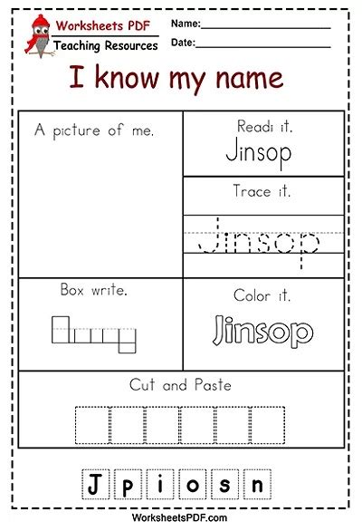 Year 1 My Name Worksheet Worksheet Teacher Made Twinkl