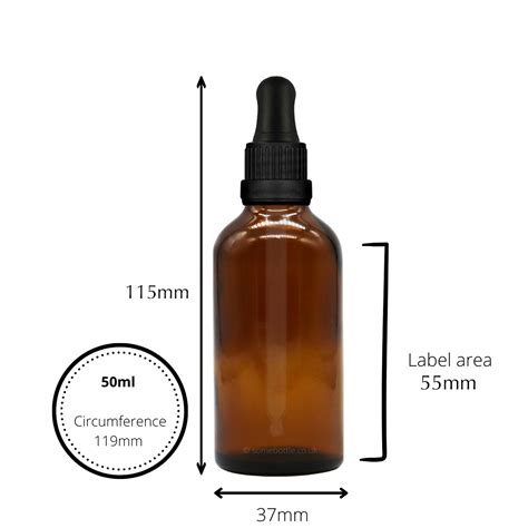 50ml Amber Glass Dropper Bottle Tamper Evident Pipette Some Bottle