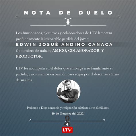 Gremio Period Stico Se Encuentra De Luto Ante La Muerte De Periodista