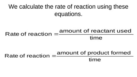 changing  rate  reaction teaching resources