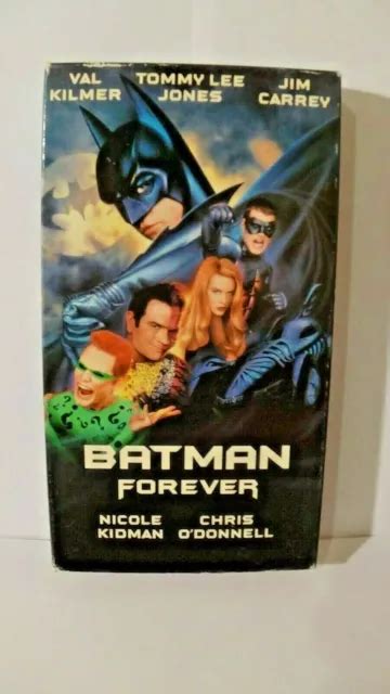 BATMAN FOREVER VHS Movie DC Comics Val Kilmer Jim Carrey Kidman Tommy