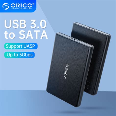 Orico 25นิ้ว Sata เป็น Usb 30type C กรณี Hdd Usb30 Microb ดิสก์ฮาร์ดไดรฟ์เสริม Enclosure เคส