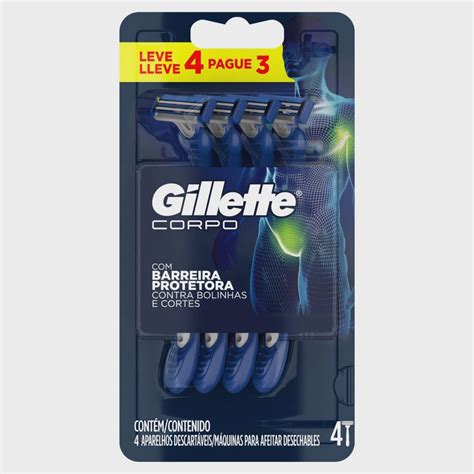 Aparelho De Barbear Gillette Prestobarba Corpo Prote O Unidades No