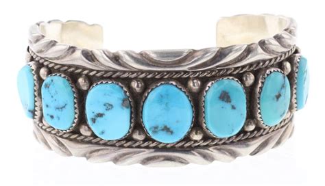 Lot Touchin Vintage Turquoise Row Bracelet