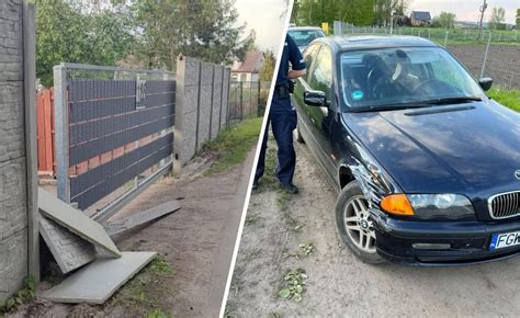 Bez Uprawnie I Po Pijaku Kierowca Bmw Wjecha W P Ot I Uciek