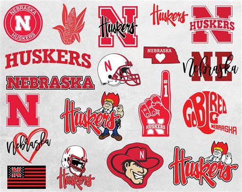 Nebraska Huskers Ncaa Bundle Svg Ncaa Logo Svg Png Dxf Etsy