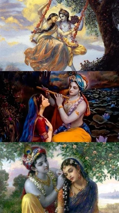 Bookmark Radha Krishna Art Print Lovely Bhakti Yoga Devotional Etsy