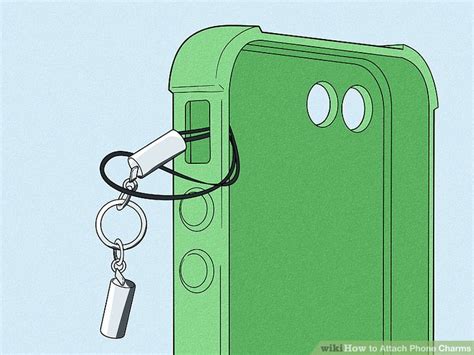 cell phone charms how to attach