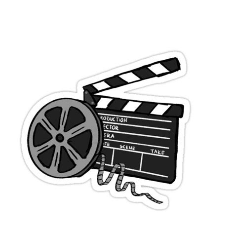 Film Reel Sticker For Sale By Rosesandviolets Pegatinas Pegatinas