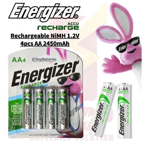 Energizer Aa Pcs V Mah Ni Mh Rechargeable Battery Shopee Malaysia