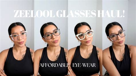 Try On Haul And Review Affordable Trendy Prescription Glasses Blue Light Protection Ft