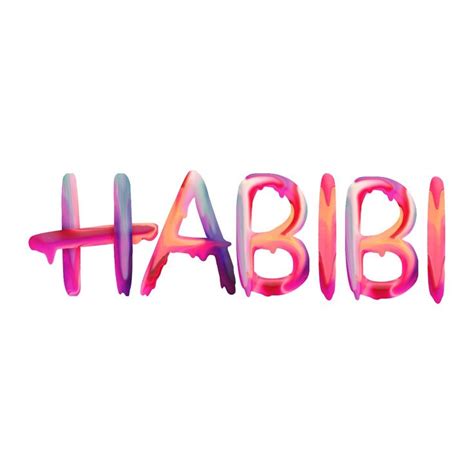 Habibi In Neon Signs Algeria Words