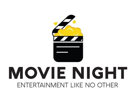 Movie Night - Logo By CD | TheHungryJPEG