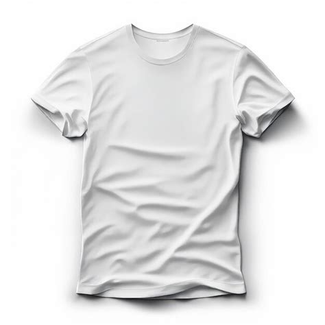 Una Camiseta Blanca En El Suelo Para Maqueta Foto Premium