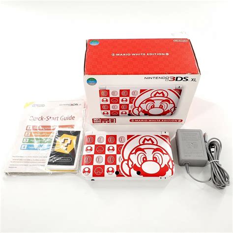 Cv Nintendo Ds Xl Mario White Console