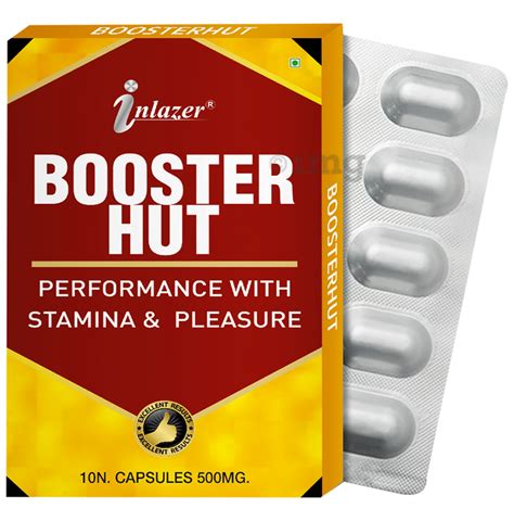 Inlazer Booster Hut Capsule Buy Strip Of 100 Capsules At Best Price