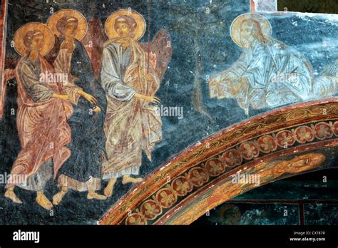 Mural Painting 14th Century Church In Zarzma Monastery Of