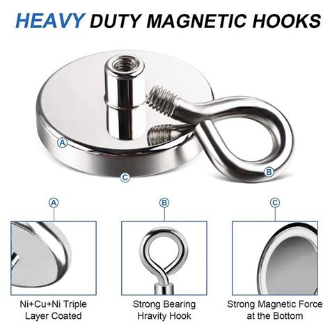 Cheap Pcs Strong Neodymium Magnet Salvage Magnet Deep Sea Fishing