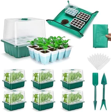 Amazon Hanaoyo Reusable Seed Starter Tray With Soft Silicone