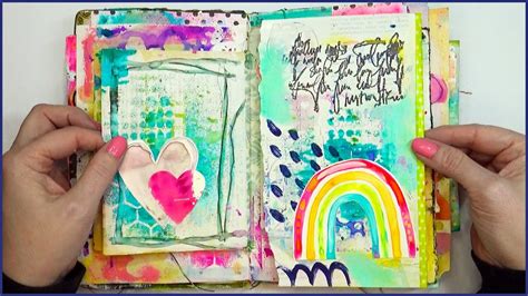 NEW Art Journal Flip Through Handmade Journal YouTube