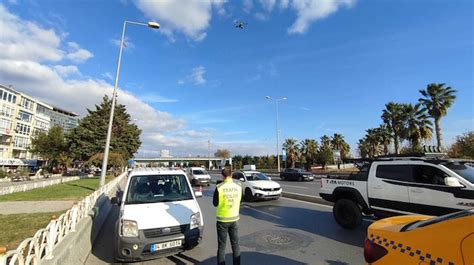 Bakırköy de drone destekli trafik denetimi VİDEO İZLE