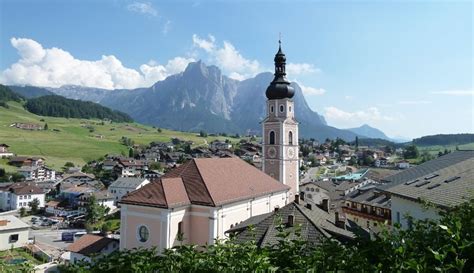 Kirchturm Von Kastelruth Seiser Alm Dolomiten Südtirol