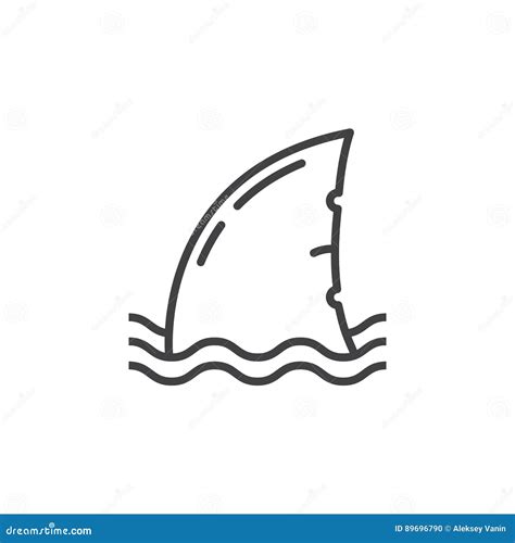 Shark Line Art Design For Coloring Book For Adult, Tattoo, T Shirt ...