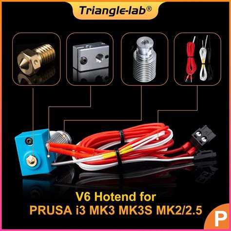 Trianglelab V6 Hotend Pre Assambled Unit For Prusa I3 Mk3 Mk3s Mk225