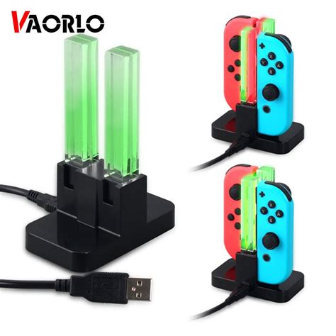 Cheap Vaorlo 4 In 1 Charging Stand Led Charging Dock Station Charger