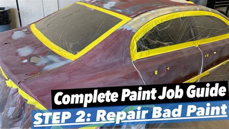 How To Paint A Car Guide Episode 2 Preparing Faded Paint For Repair Youtube