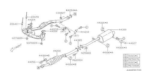 Fe Catalytic Converter Exhaust Pipe R Rear Exhaust Pipe