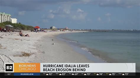 Hurricane Idalia Leaves Behind Beach Erosion In Florida Youtube