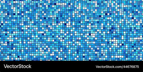 Bright blue swimming pool mosaic tile seamless Vector Image