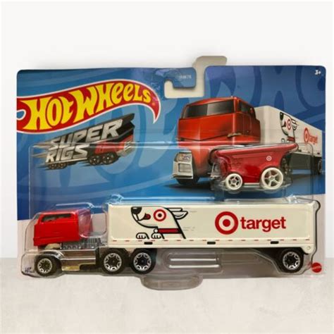 Target Exclusive Hot Wheels Super Rigs Bullseye S Hw Big Rig W Cart