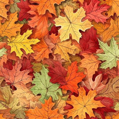 Premium Ai Image A Collection Of Colorful Autumn Leaves