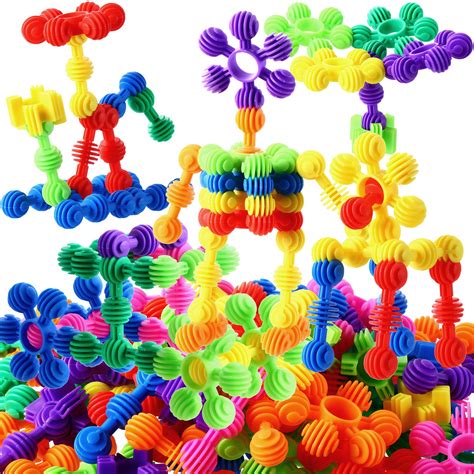 Buy 230 Pcs Kids Star Stem Building Toys Building Blocks Plastic ...