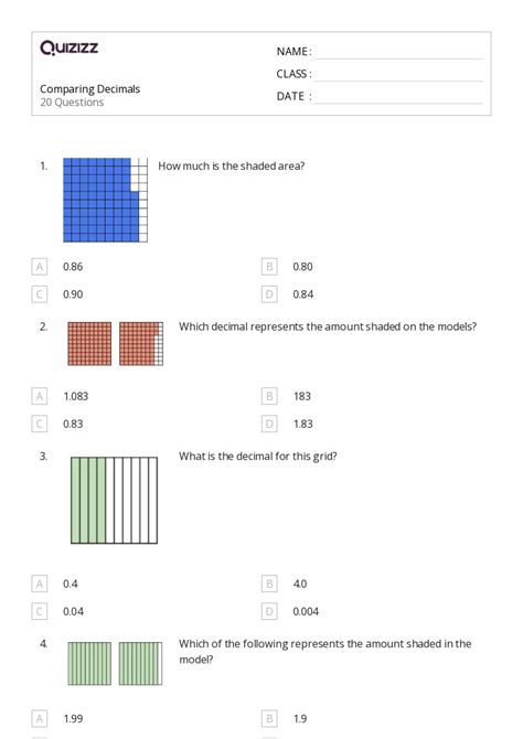 50 Decimals Worksheets For 4th Grade On Quizizz Free And Printable