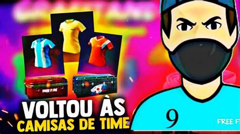 FREE FIRE AO VIVO VOLTARAM AS CAMISAS DE TIME LIVE ON YouTube