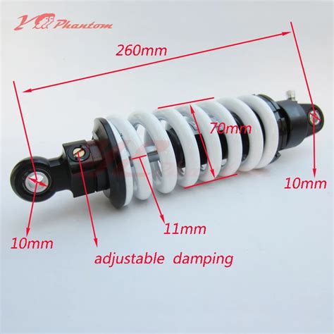 260mm Fully adjustable rear shocks absorber suspension 1000LBS ...