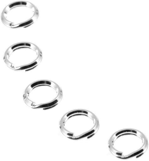 X Solid Sterling Silver Mm Bevelled Split Ring Jump Rings Link