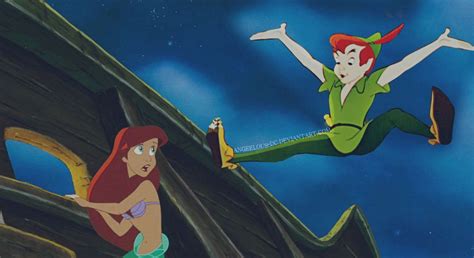 Ariel/Peter Pan | Melody little mermaid, Disney crossover, Disney ...