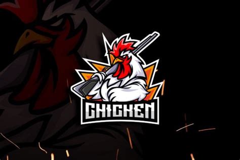 Chicken Shooter Esports Mascot Graphic By Bewalrus · Creative Fabrica