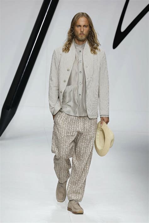 Giorgio Armani Fashion Show Runway Menswear Spring Summer