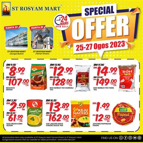 St Rosyam Mart Sungai Buloh Taman Ehsan Weekend Promotion Aug